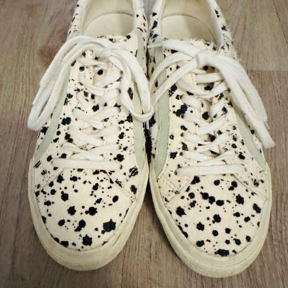 Madewell Sidewalk lighthouse print  spotted side fur sneakers Size 7.5 - Picture 2 of 6